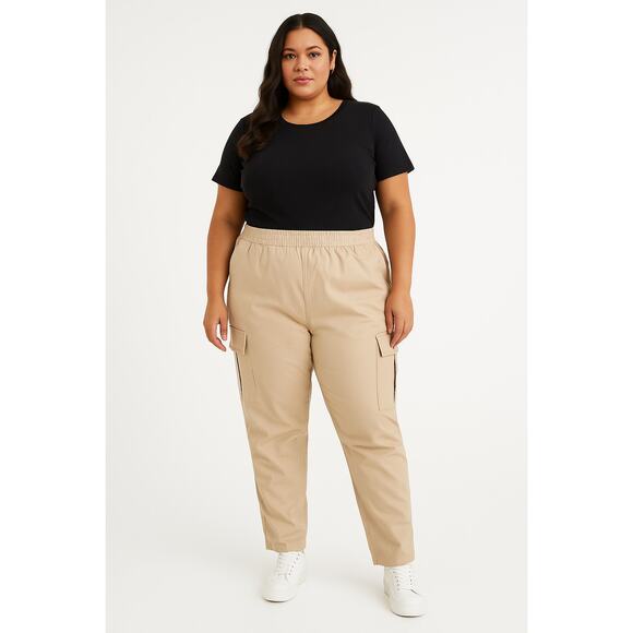 Polo Ralph Lauren Khaki Cargo Pants Women’s Size 20 Casual Outdoor - Picture 2 of 5